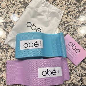 obé resistance bands, set of 2